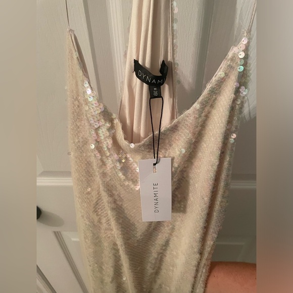 Dynamite Scoop Neck Sequin Maxi - Picture 6 of 8